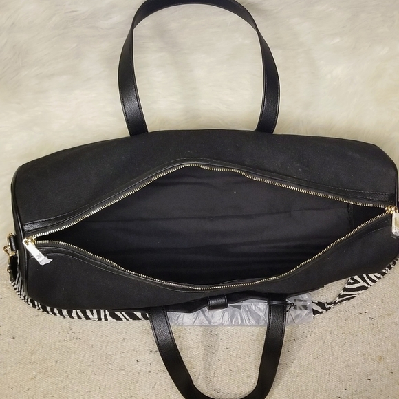 RACHEL ZOE Daisey Canvas Weekend Travel Tote Duffle Bag - Picture 10 of 15